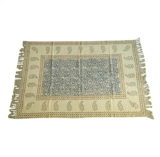 Hand Block Print Cotton Rug